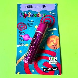 HTF Vintage Bonne Bell Lip Smacker Cosmic Lips Licorice Launch Gloss Balm + Gift